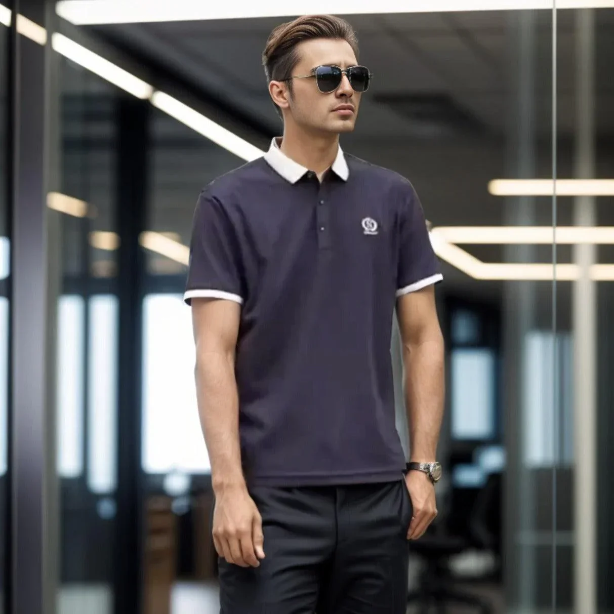 Camiseta Polo Hero Classic™ Luxo Casual / Elegância e Conforto para o Seu Dia a Dia!