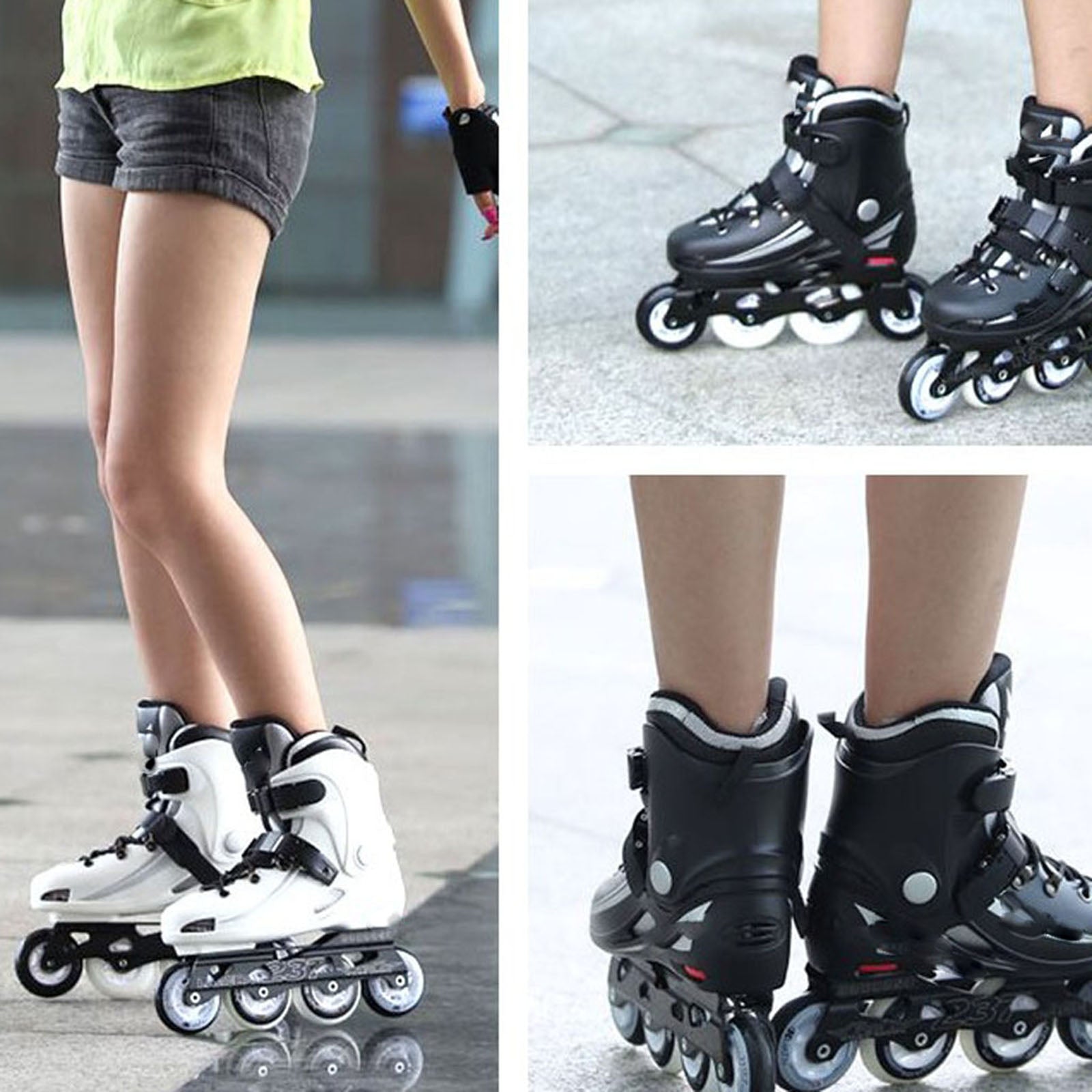 Replacement Inline Roller Skate Shoes Strap with Clamp Screws Nuts Type B