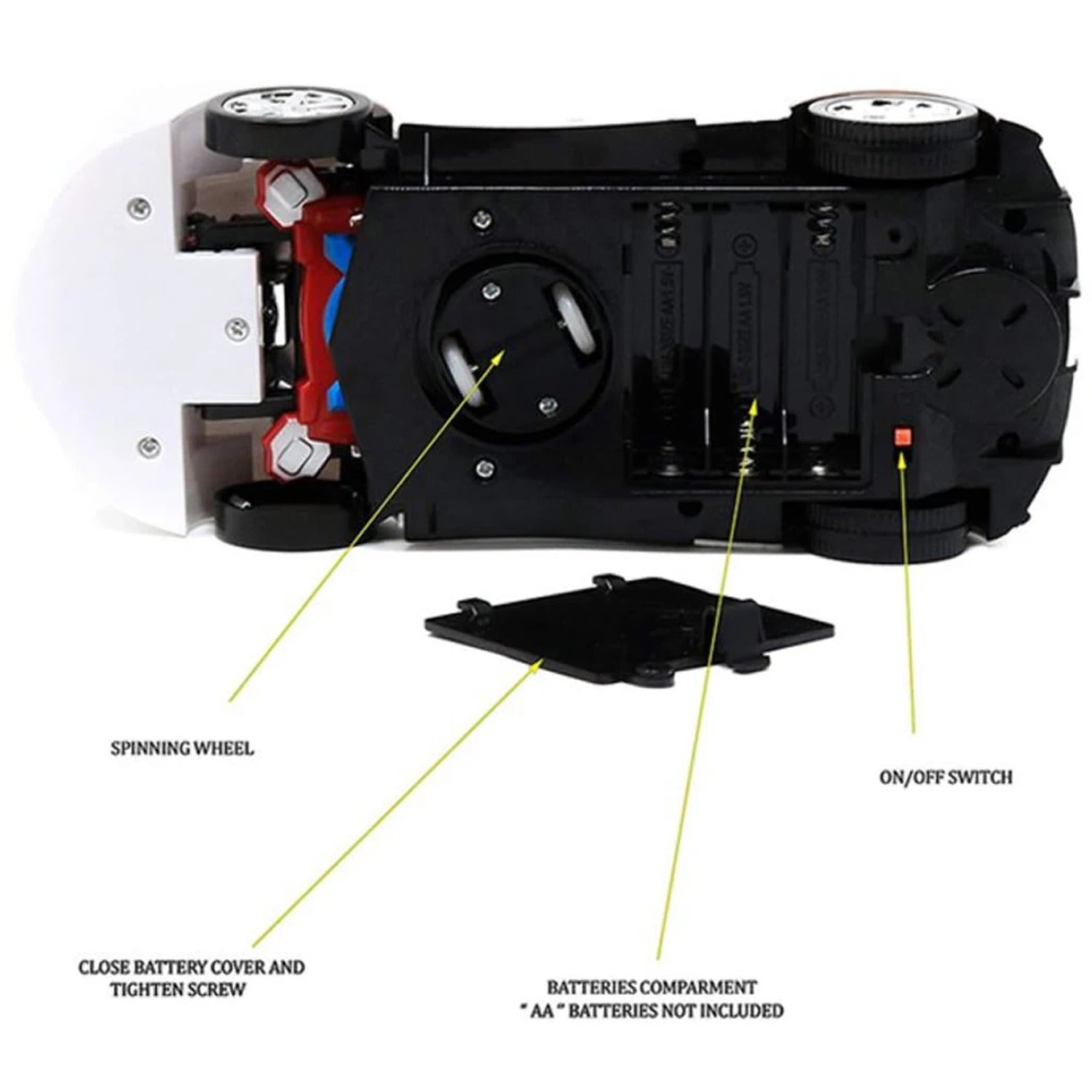 Happy Toys 2-In-1 Transformer Robot Police Car Toy