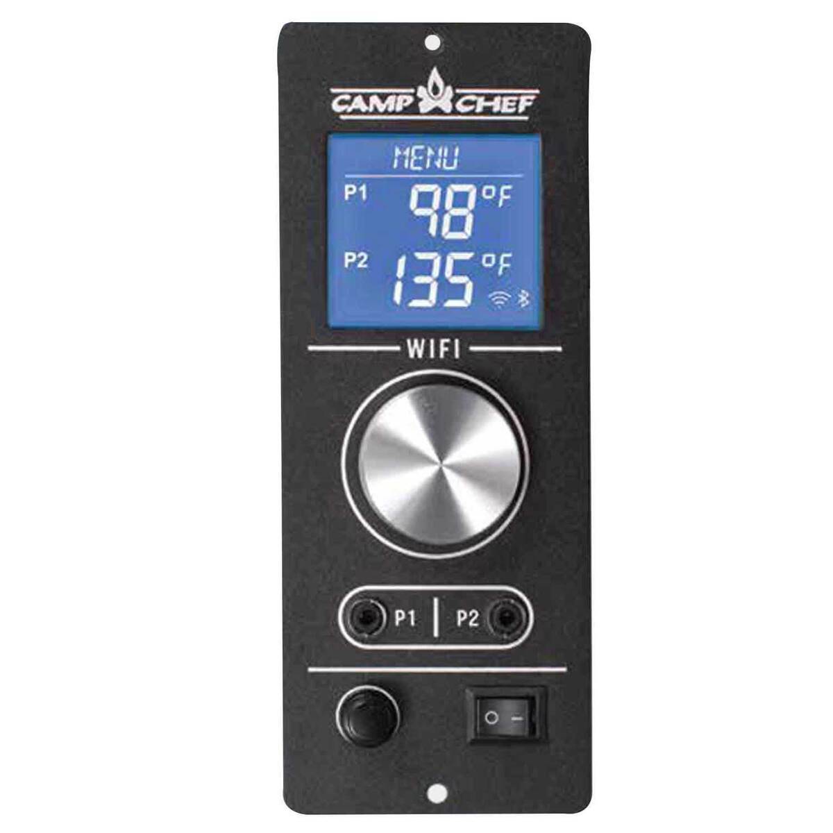 Camp Chef Deluxe Pellet Grill with Gen2 WiFi Controller High Temp Silver Vain Finish