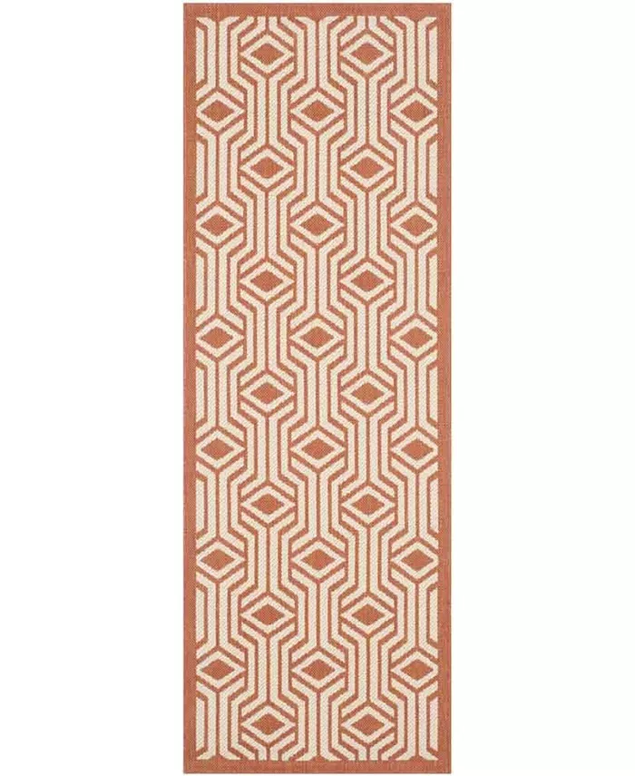 Safavieh Courtyard Beige and Terracotta 2'3