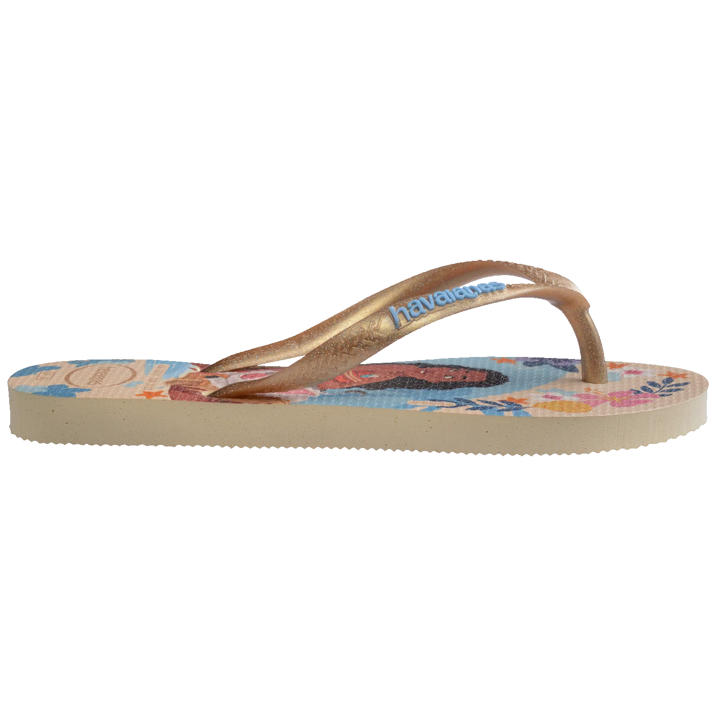 Chinelo Havaianas Infantil Slim Princesas Ariel & Moana