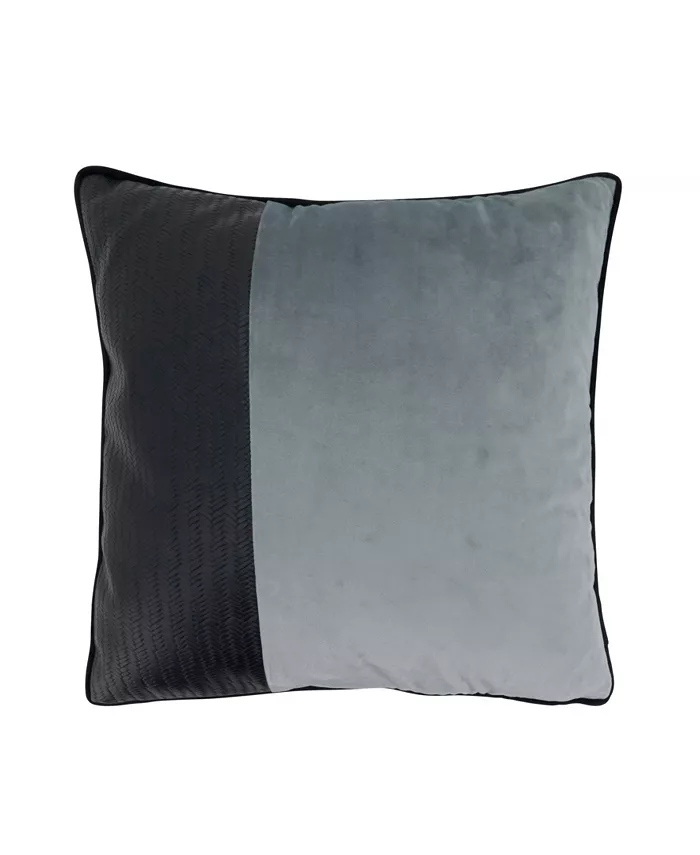 Saro Lifestyle Two Tone Velvet Decorative Pillow， 18