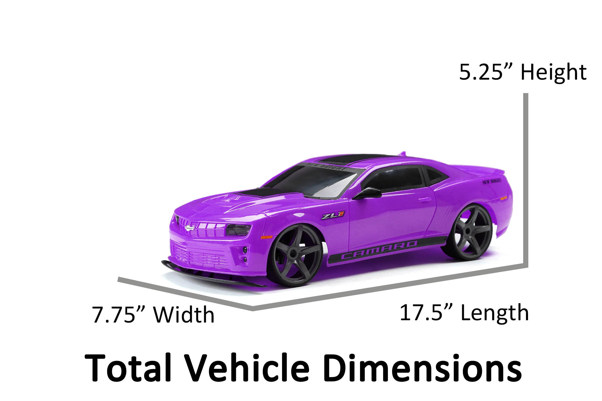 New Bright (1:10) Chevy Camaro Battery Radio Control Sports Car， 61029U-7P