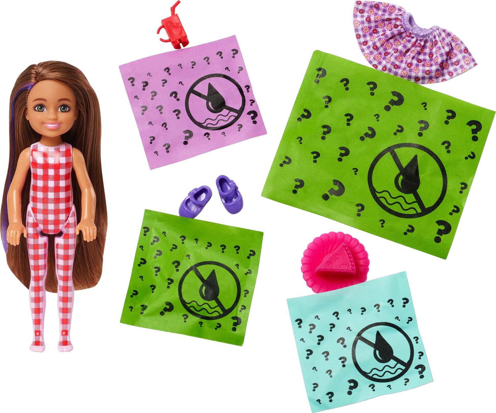 Barbie Color Reveal Picnic Series Chelsea Small Doll & Accessories (Styles May Vary)