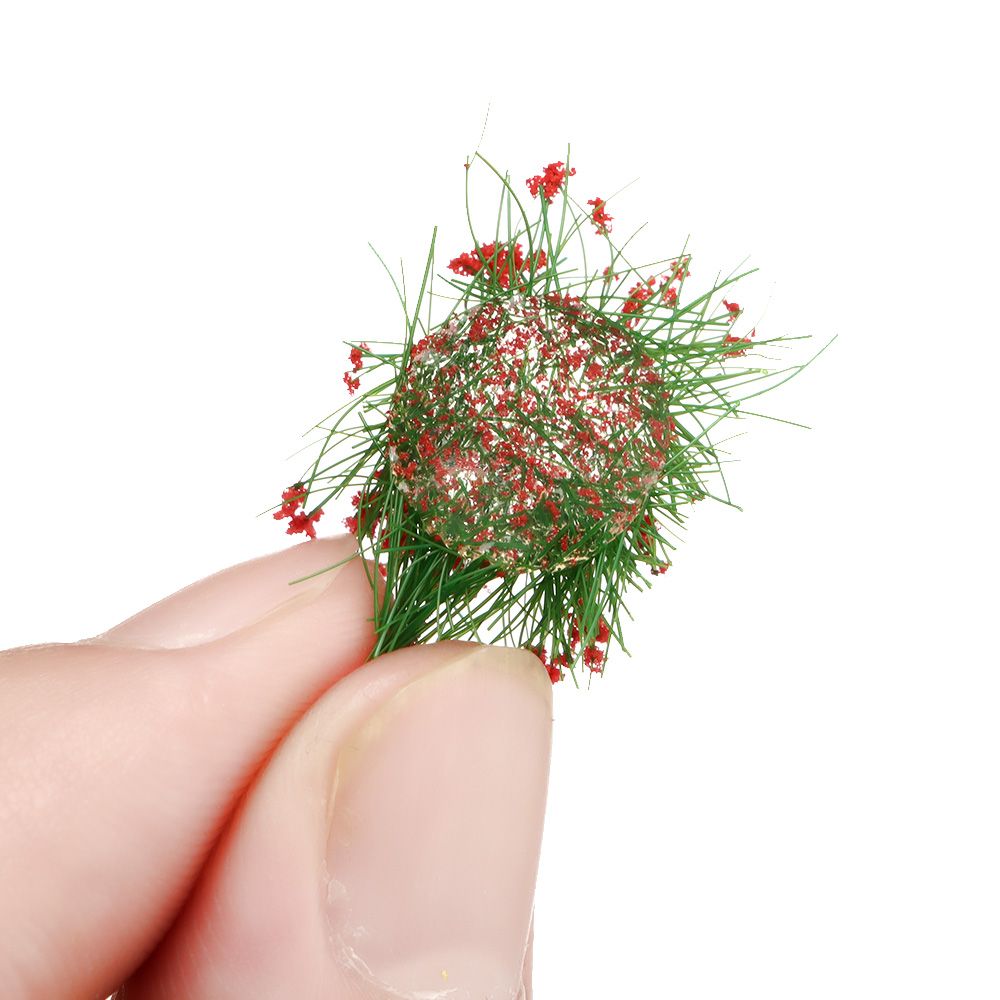 Durable Sand Table DIY Static Scenery Model Grass Tufts Flower Cluster Miniature Garden Decor Landscape Wargame 6
