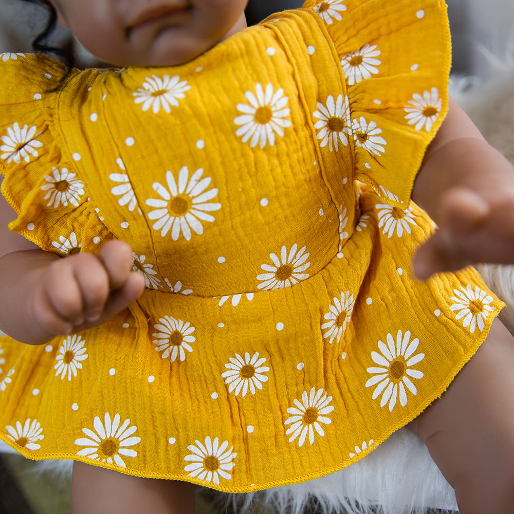 Reborn Baby Dolls Girl 22 Inch Realistic Newborn Baby Doll, Black Skin Baby Doll with Soft Body Silicone Limbs Weighted Reborn Toddler Gift for Children Age 3+