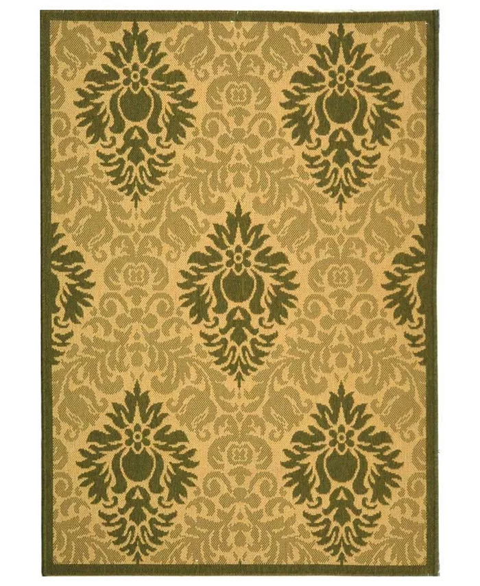 Safavieh Courtyard Natural and Olive 5'3