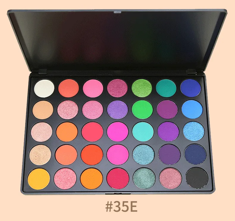 35 Colors Pigmented Matte Shimmer Nature Eye Shadow