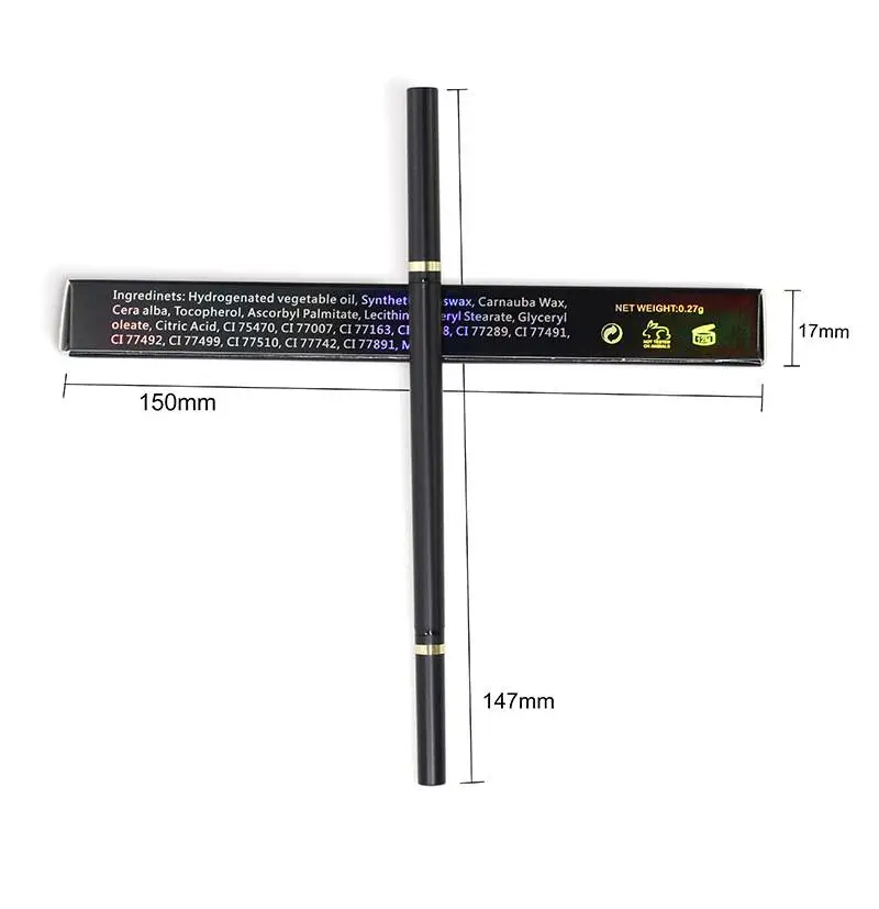 6 Colors Vegan Makeup Retractable Private Label Eyebrow Pencil