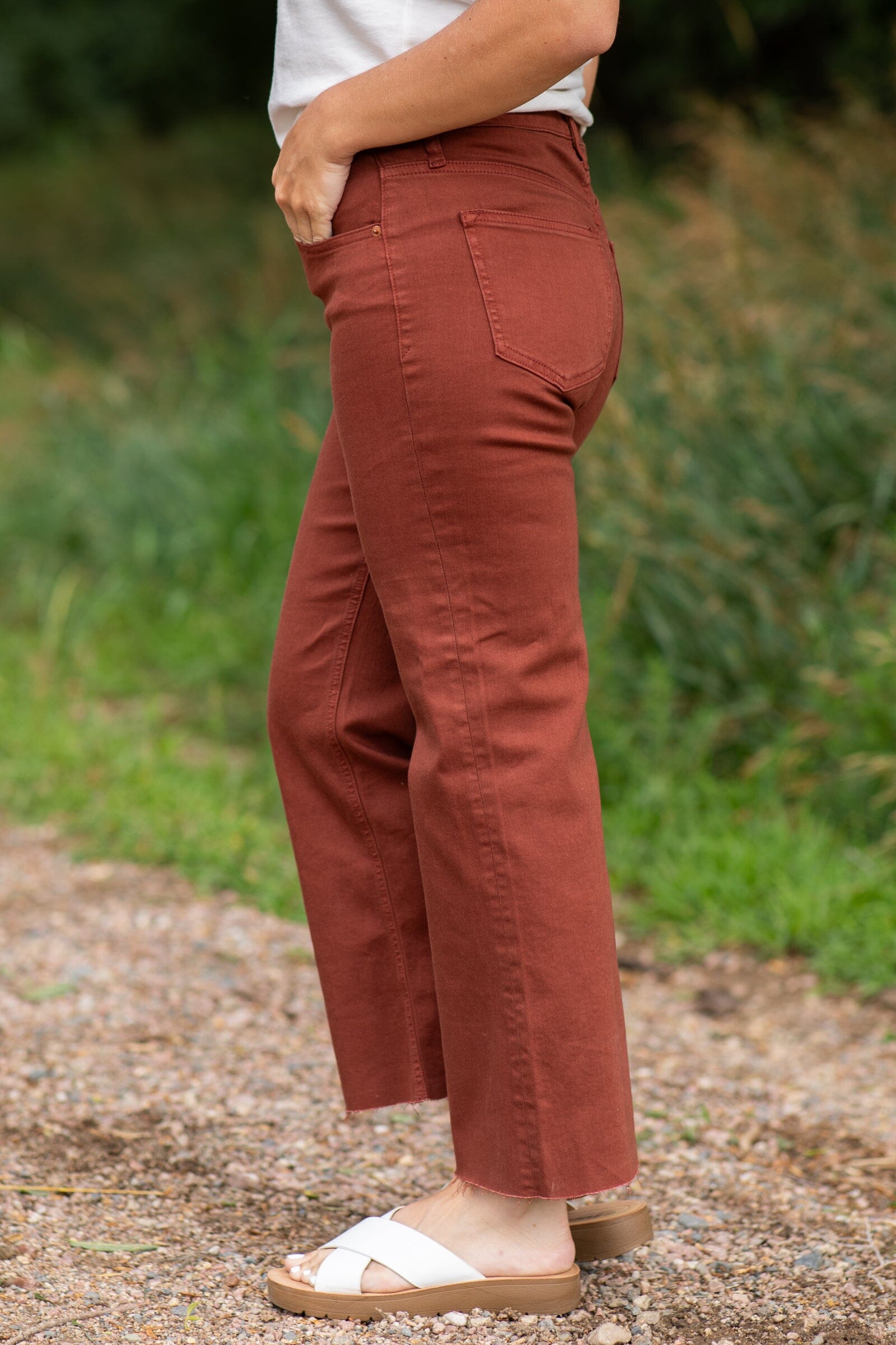 Sneak Peek Chestnut Kick Flare Jeans