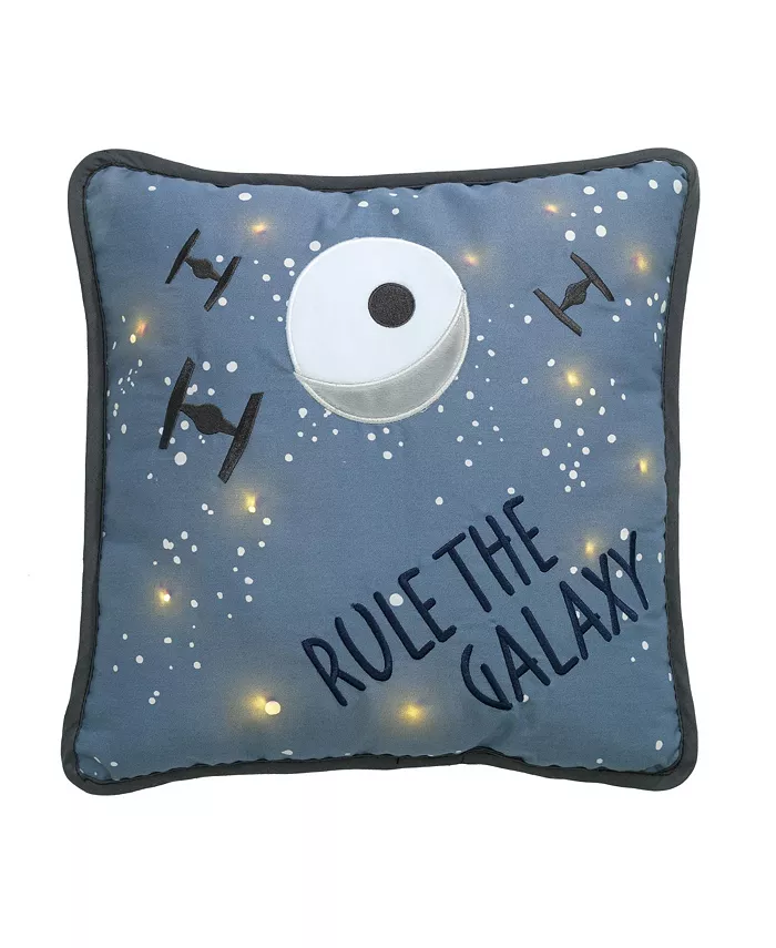 Lambs Ivy Star Wars Signature Galaxy LED Light-Up Decorative Throw Pillow