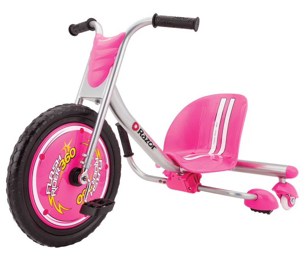 Razor FlashRider 360 Tricycle with Sparks - Pink， 16