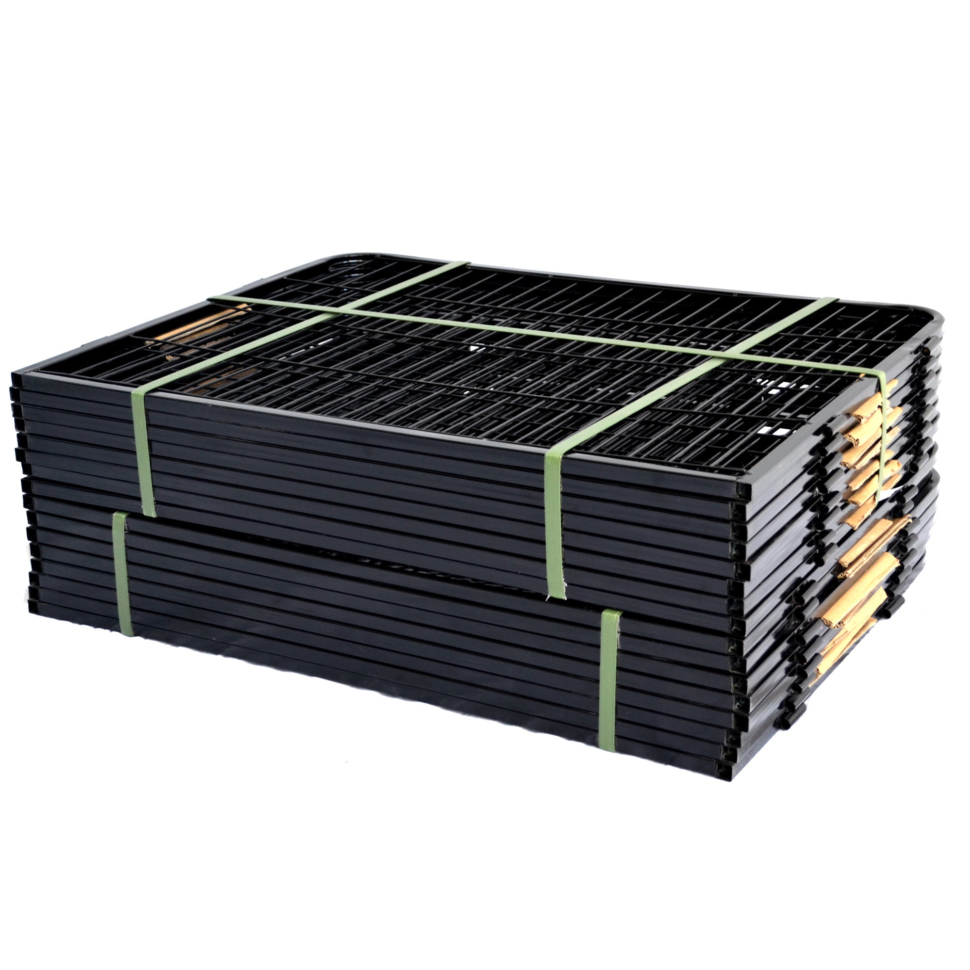 Dog Fence Pet Playpen - Heavy Duty Foldable Metal 16 Panels Dog Pen 24