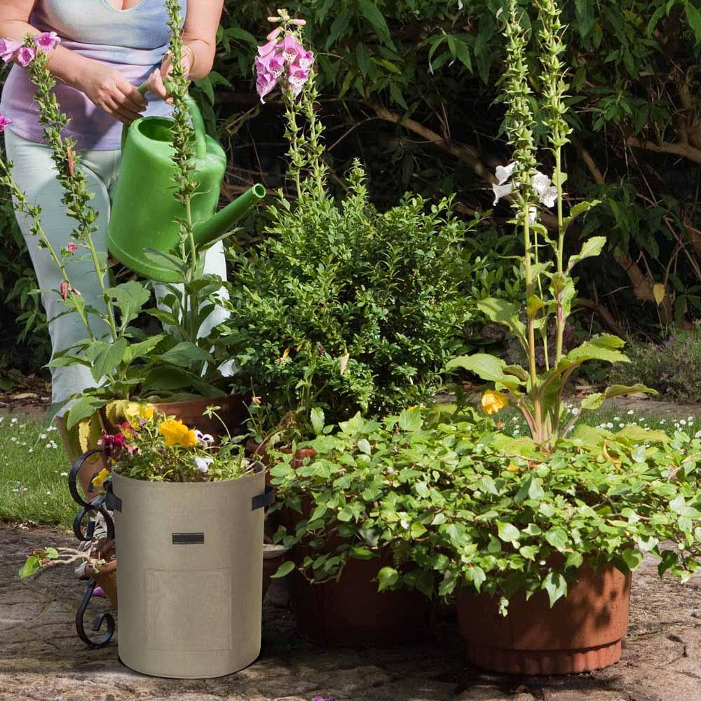 Yescom Pack of 3 10 Gallon Potato Grow Bags Fabric Pots w/ Handles