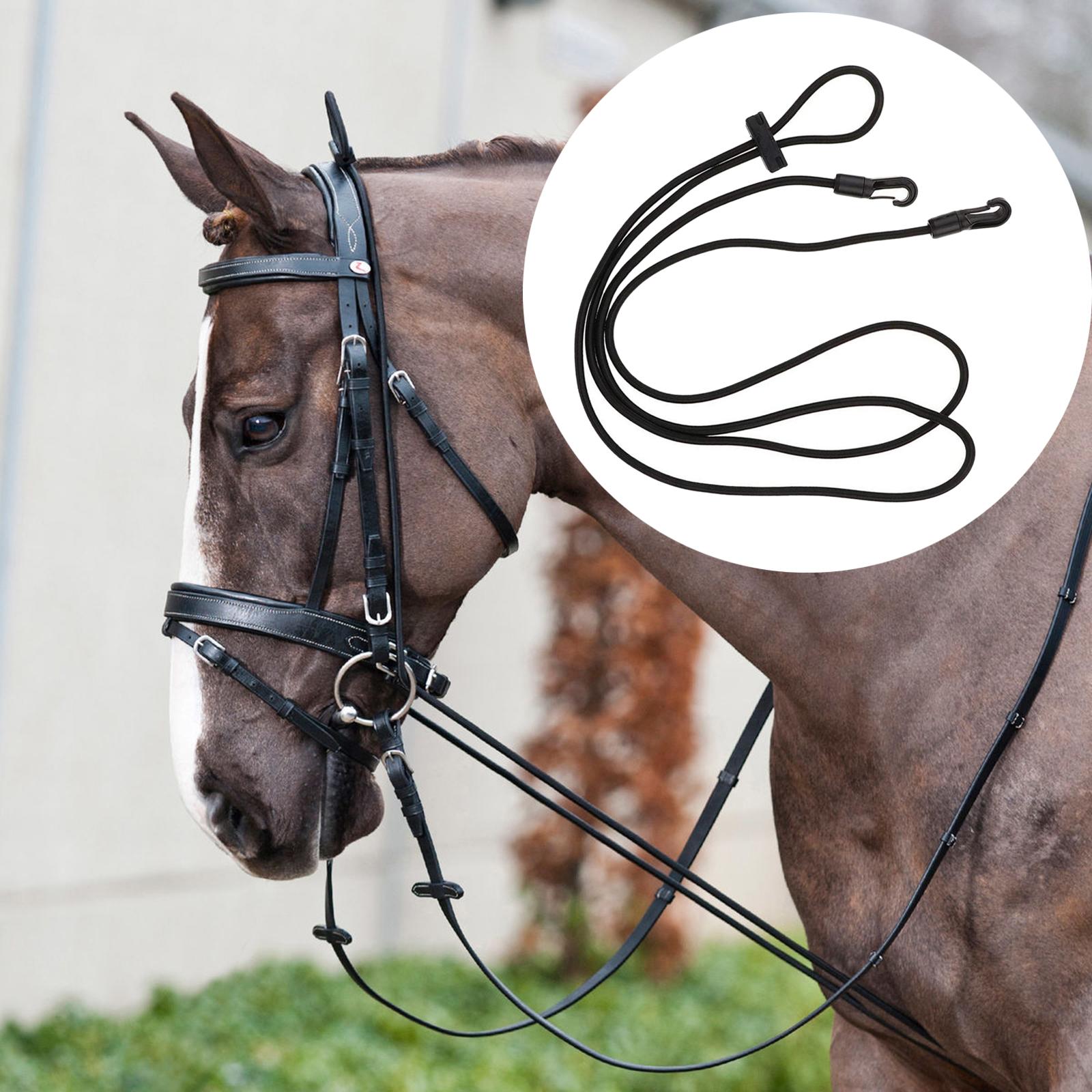 3M Horse Auxiliary Reins， Training Rope Flexible Leading Headcollar for Use Grooming Riding Outdoor Sports Equestrian Accessories