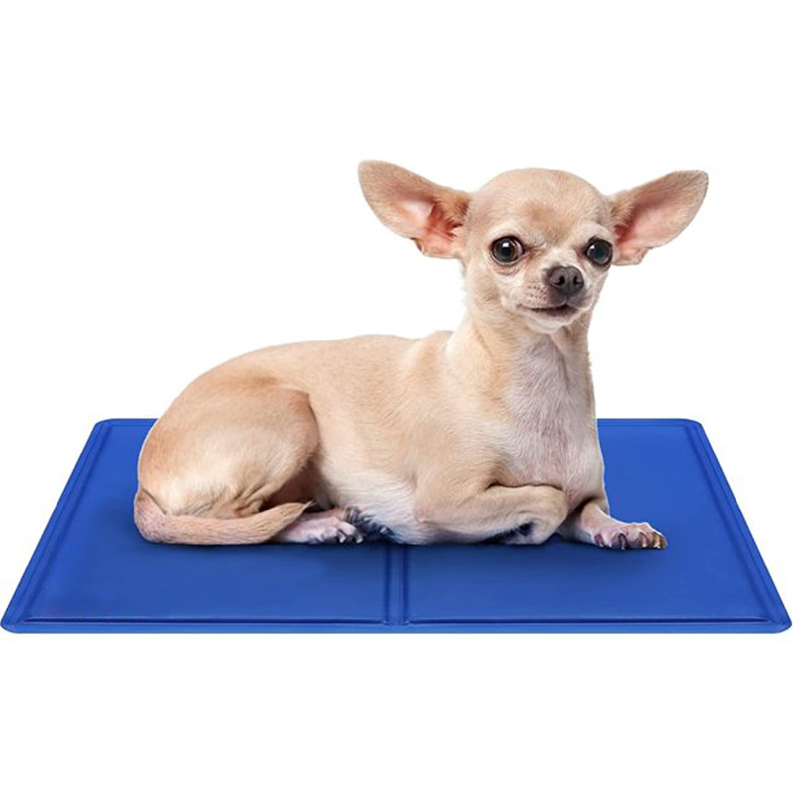 OMZER Pet Cooling Mat - Pressure Activated Gel Dog Cooling Mat - No Need to Freeze or Refrigerate Cool Pet Pad - Durable Self Cooling Mat Keep Your Pet Chill Indoors， Outdoors or in the Car for Summer