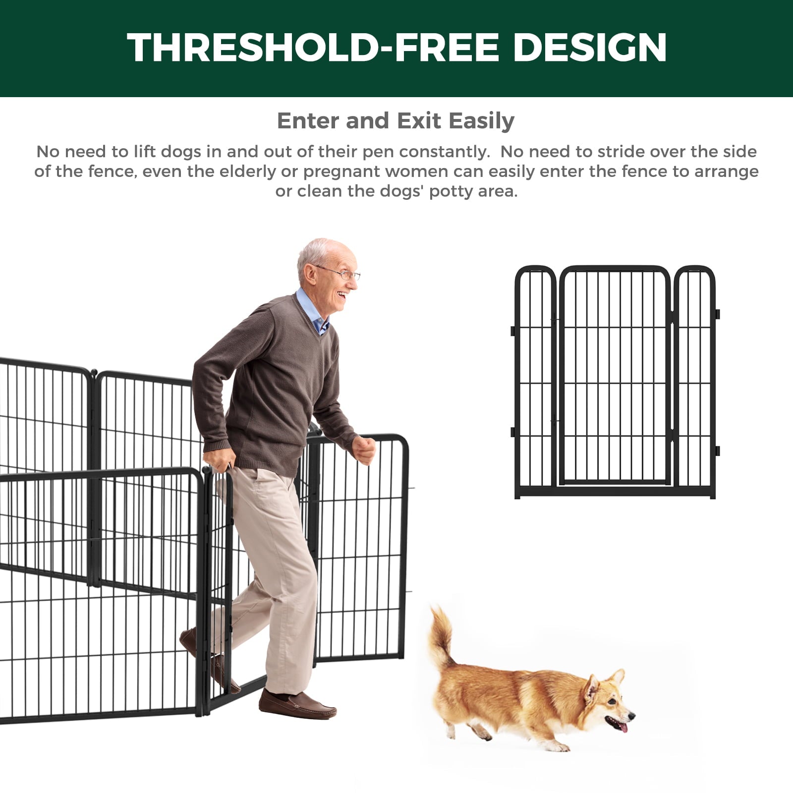 FXW HomePlus Dog Playpen Designed for Indoor Use│Patent Pending