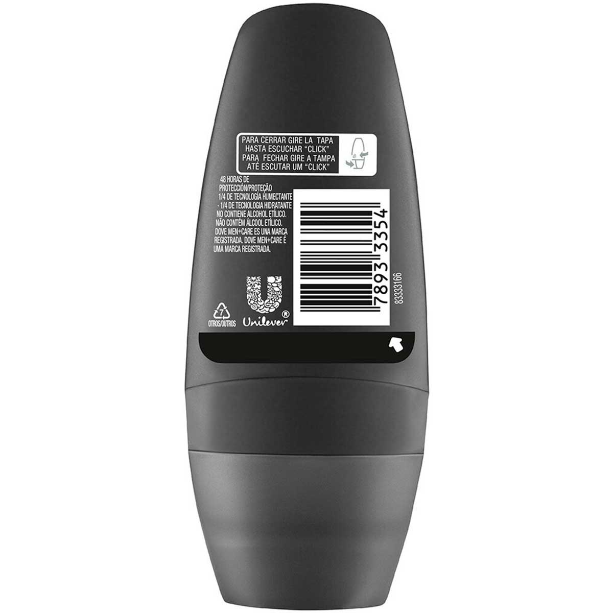 Desodorante Roll-On Dove Men+Care Invisible Dry Masculino 50 ml