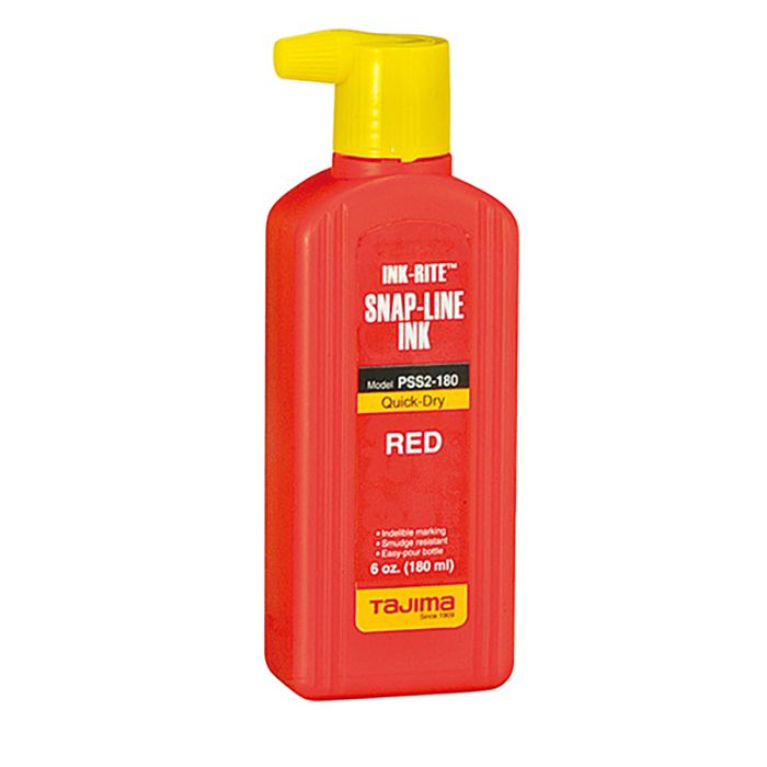 Tajima PSS2-180 Quick-Dry Ink - Red 6 oz. (180 ml)