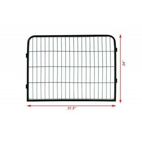 Magshion Dog Pen， 8 Panels 24 in Heavy Duty Folding Large Metal Dog Fence， Cat Puppy Pet Exercise Playpen， Indoor Outdoor Anti-Rust Pet Crate Cage Barrier Kennels