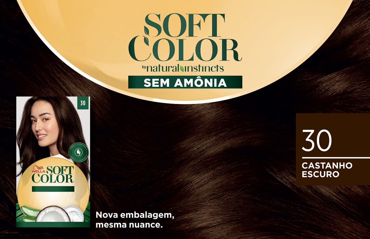 Tonalizante Wella Soft Color 30 Castanho Escuro