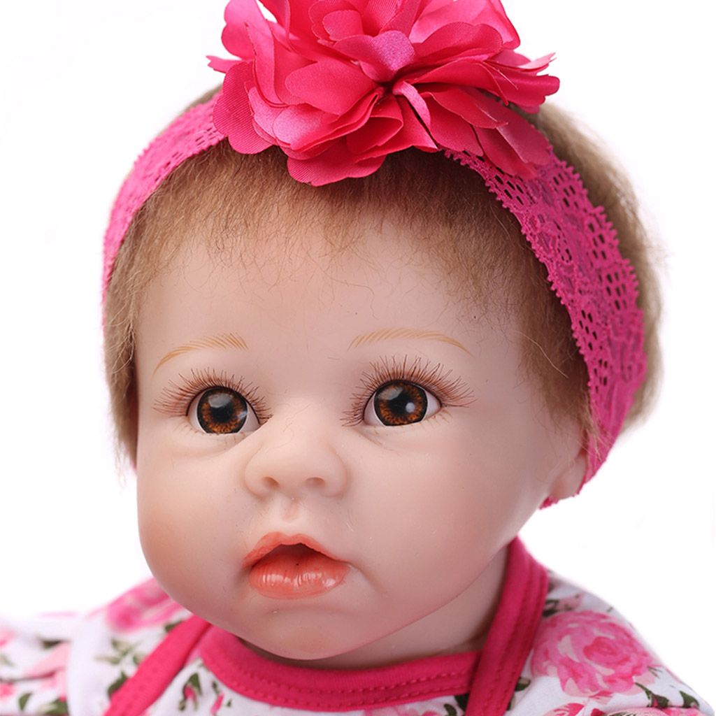 SPENCER Reborn Baby Doll 22" Cute Realistic Soft Silicone Vinyl Doll Simulation Newborn Baby Toy