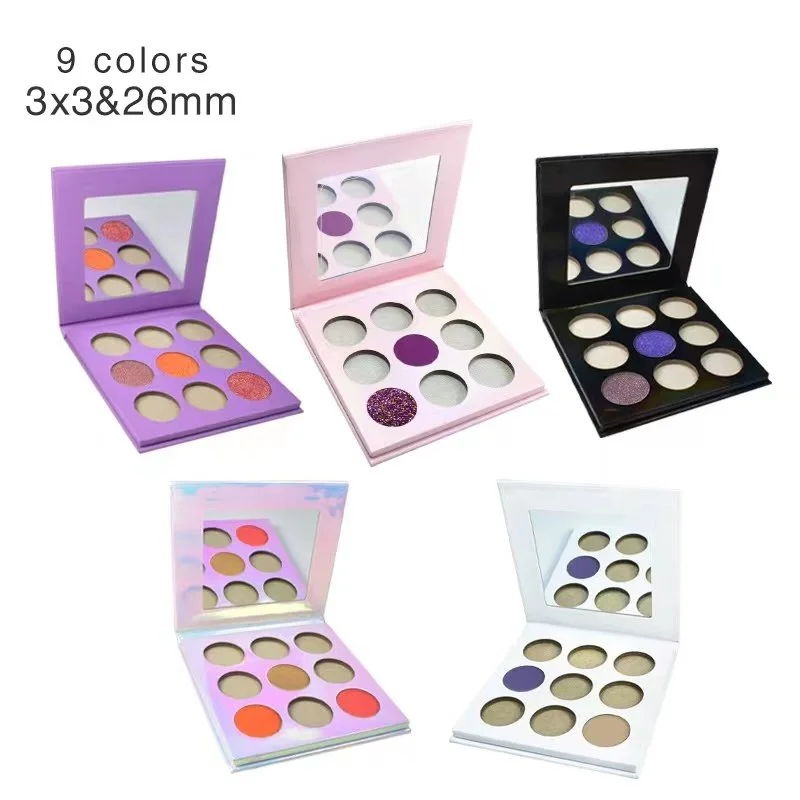 Custom High Pigment Plastic Packging 5 Color Eyeshadow Palette
