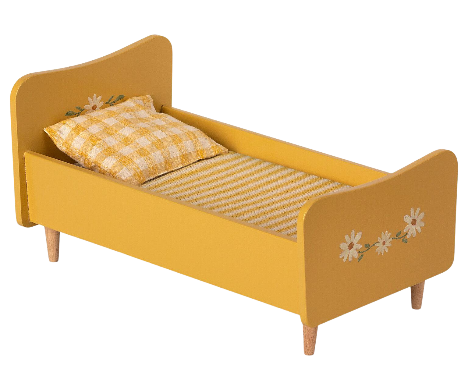 Mini Wooden Bed - Yellow
