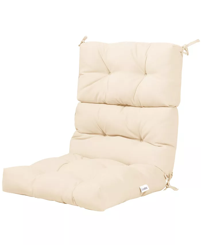 Costway Indoor Outdoor Back Chair Cushion Tufted Pillow Patio Seating Pad