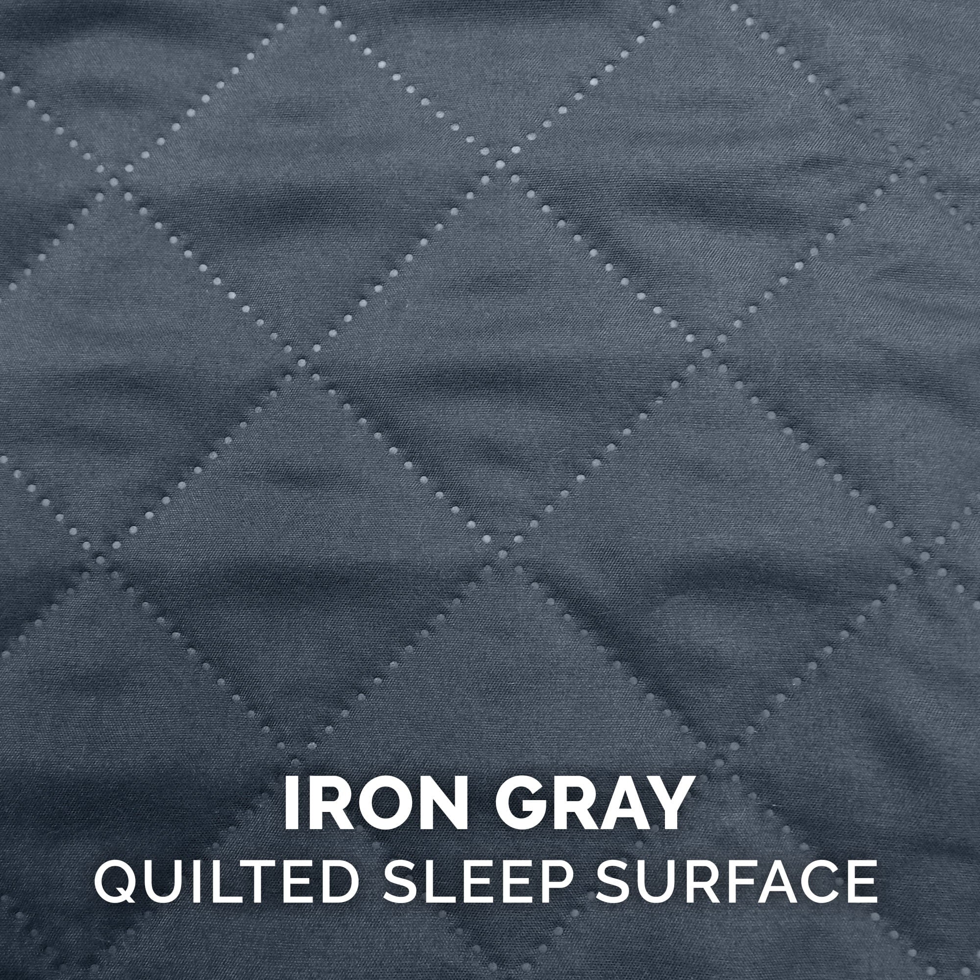 Furhaven Pet Products Orthopedic Quilted Sofa-Style Couch Pet Bed for Dogs and Cats， Iron Gray， Jumbo