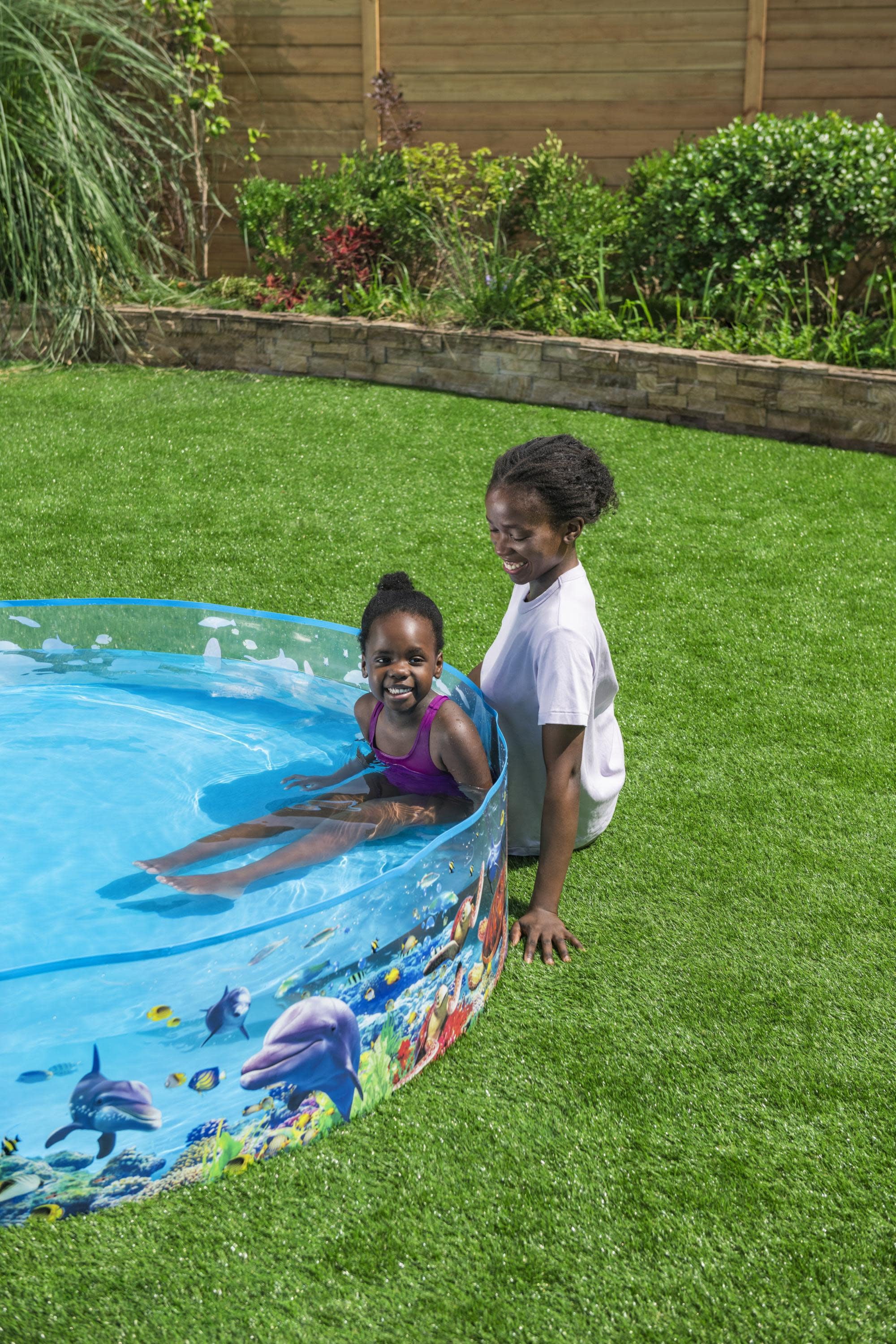 Play Day Round Kiddie Pool 6' x 15