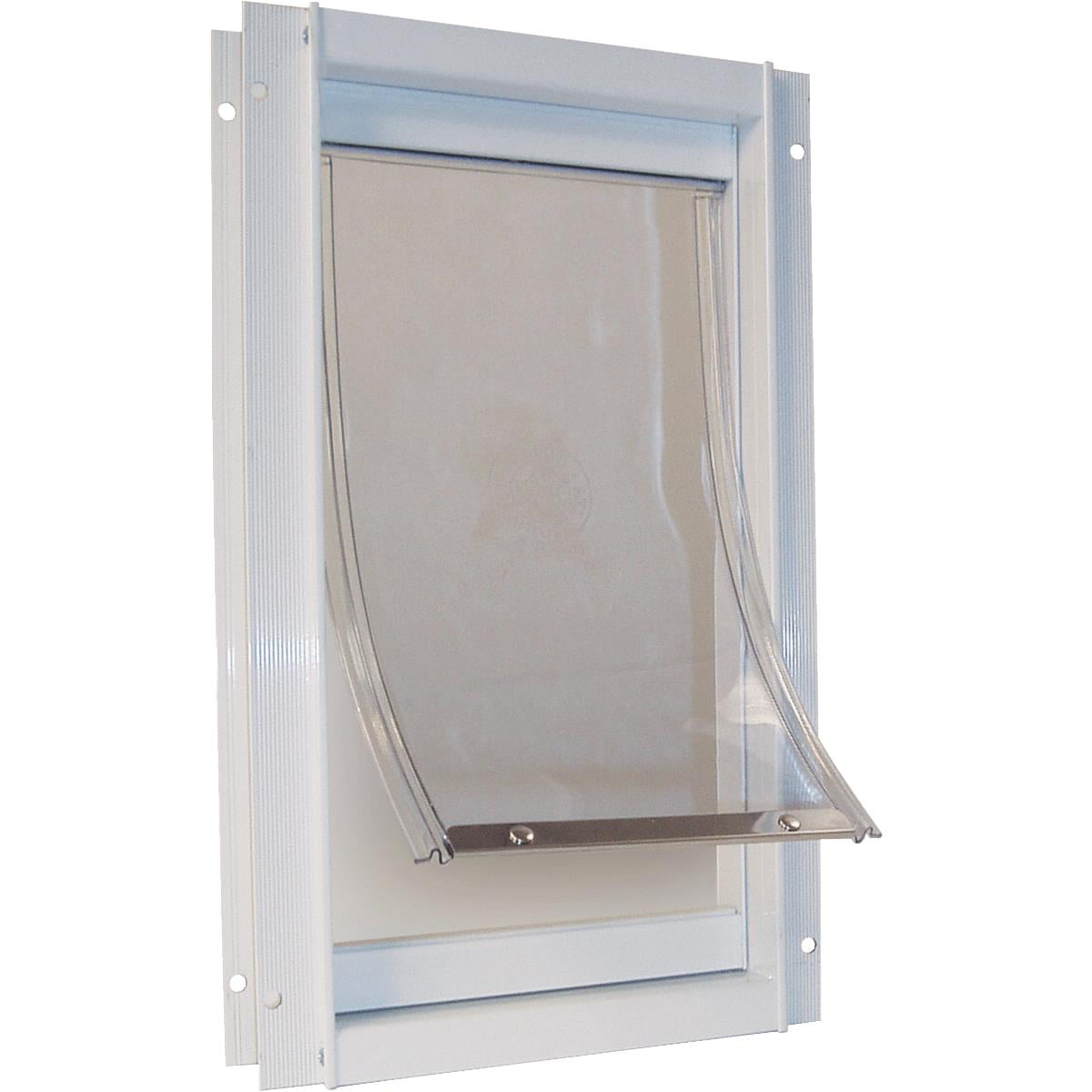 Ideal Pet 7 In. x 11-1/4 In. Medium Plastic White Pet Door PDM