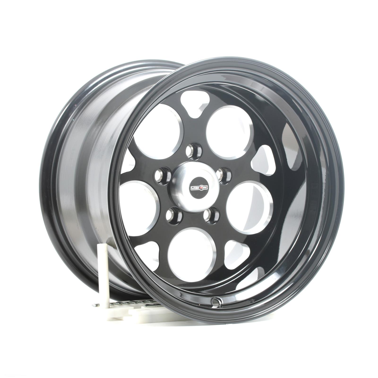 Vision Wheel 561-5165B0 Vision American Muscle 561 Sport Mag Series Milled Window Gloss Black Wheels