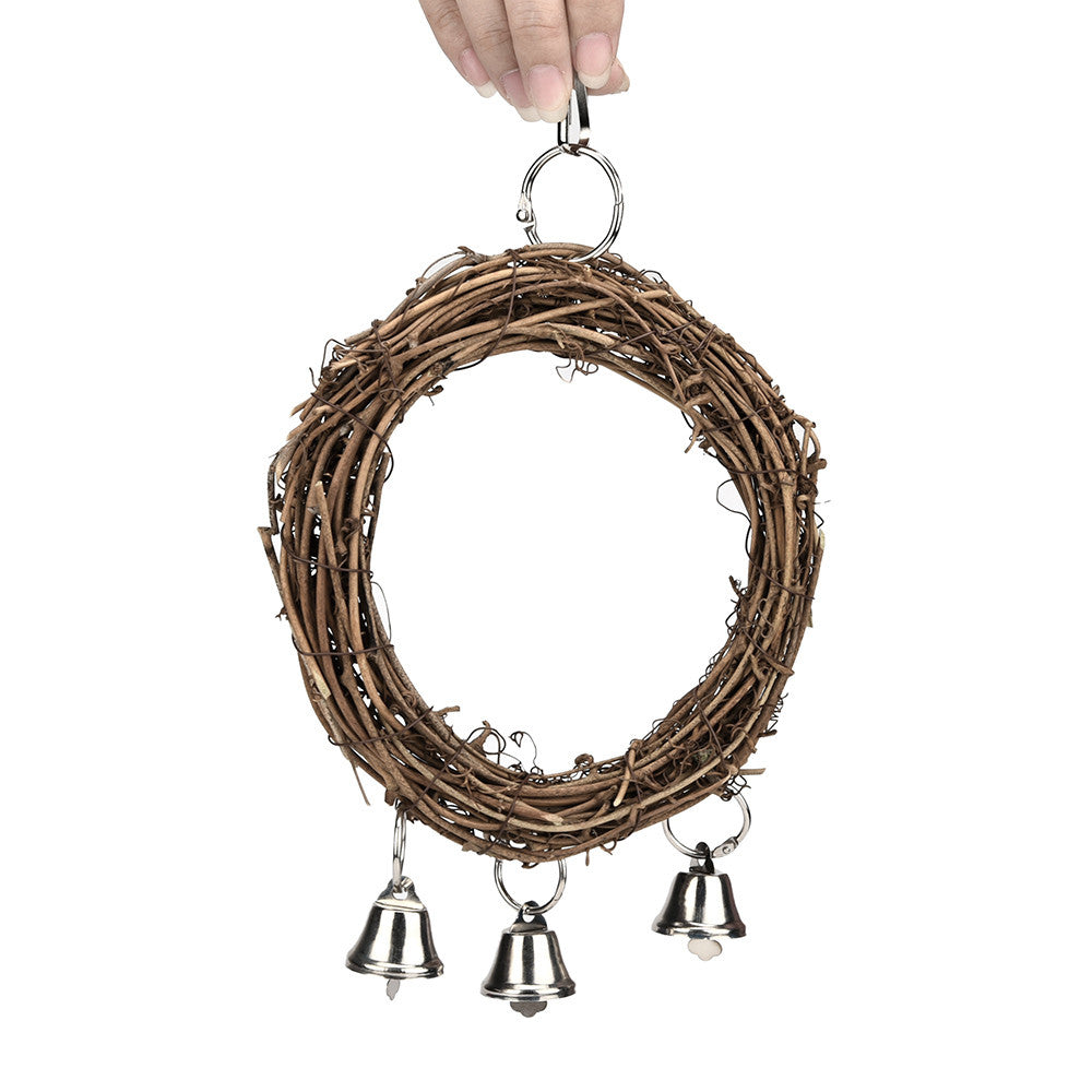〖Hellobye〗Pet Bird Parrot Swing Cage Toy Chew Bites for Parakeet Cockatiel Cockatoo Conur