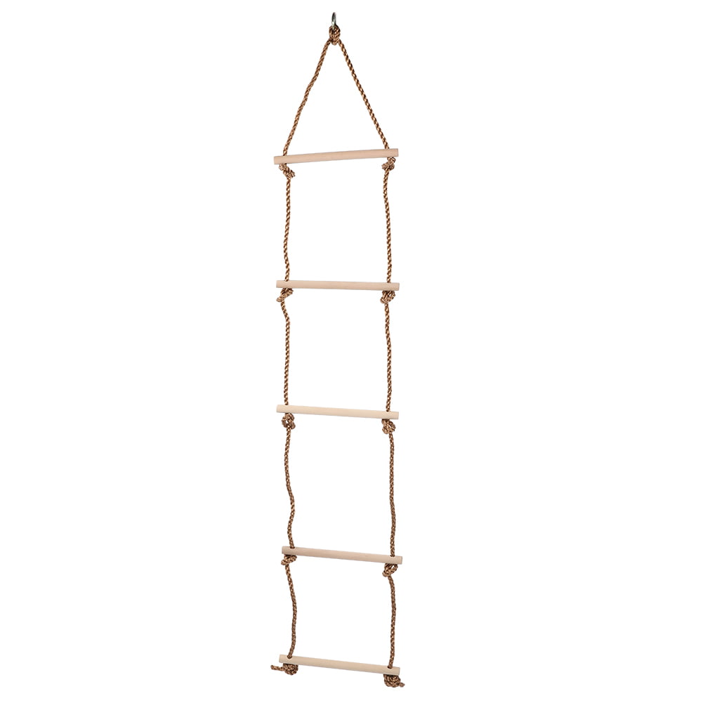 Made Of Wood Environmentally Friendly Children Rope Ladder， Children Climbing Ladder， For Children Adults