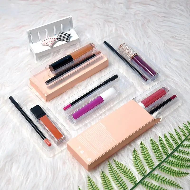 Custom Makeup Freely Combined Matte Liquid Lipstick Lipliner Set