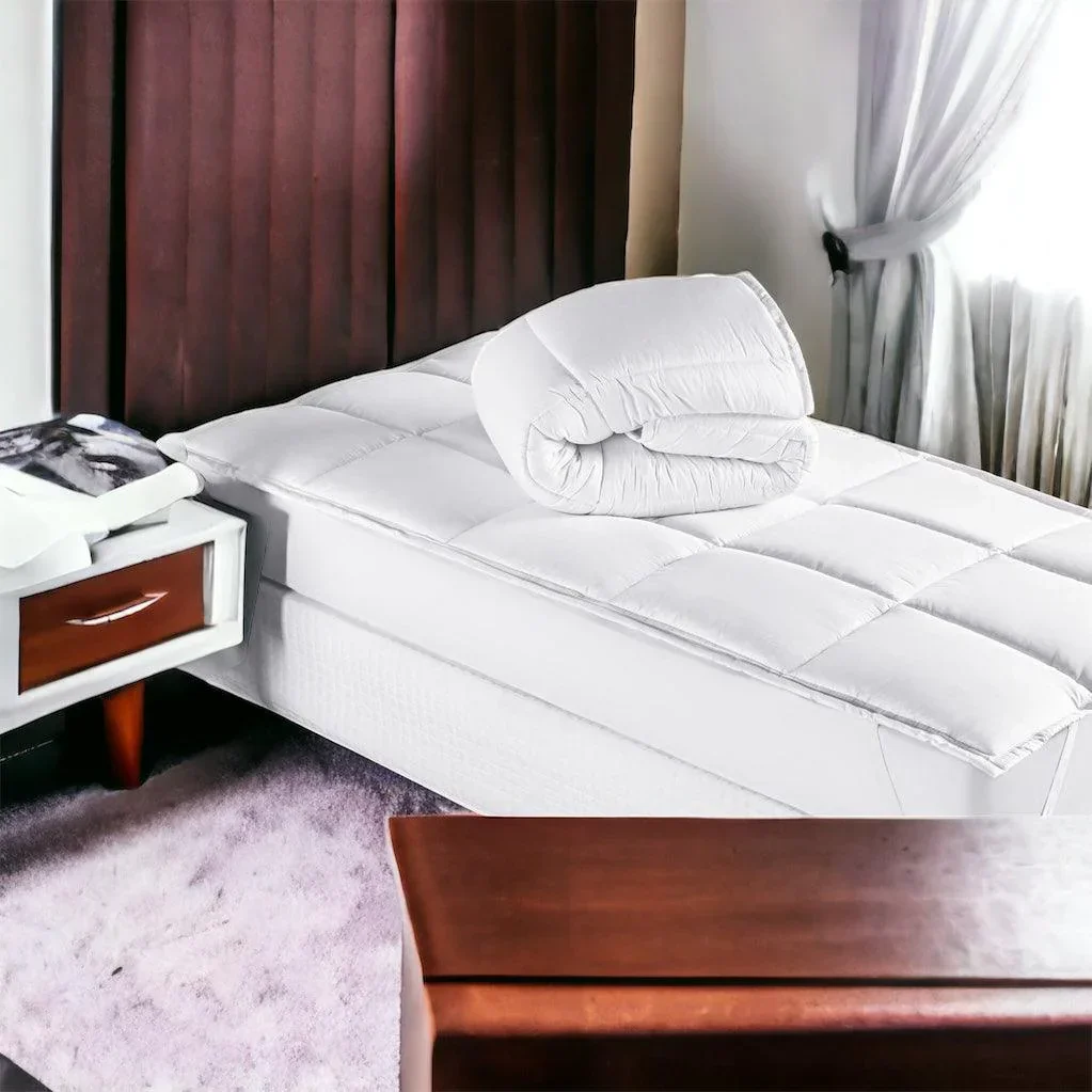 Pillow Top Ultra Confort™ - Micro Percal 400 Fios: Proteção Elegante e Toque Aveludado.