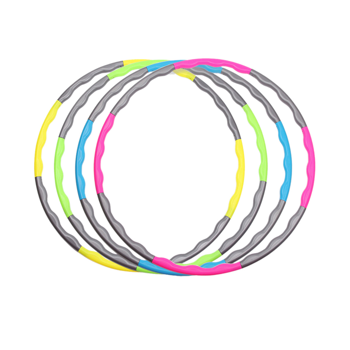 COUTEXYI Sports Hoop Adjust 8 Removable Parts Gymnastics Ring Fitness Tool