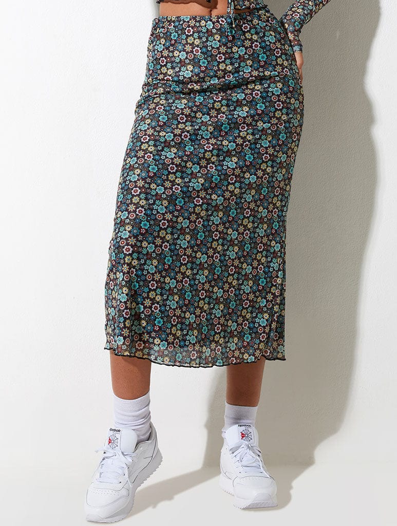 Motel Rocks Lassie Midi Skirt