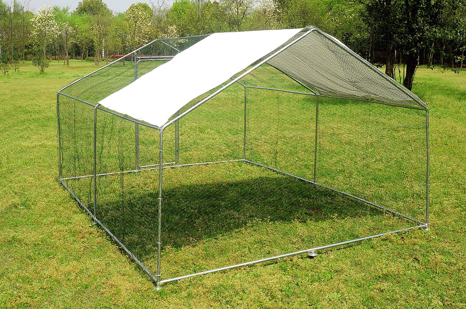 Walnest 13x10 ft Walk in Coop Chicken Run Backyard Hen House Poultry Rabbit Cage and Cover