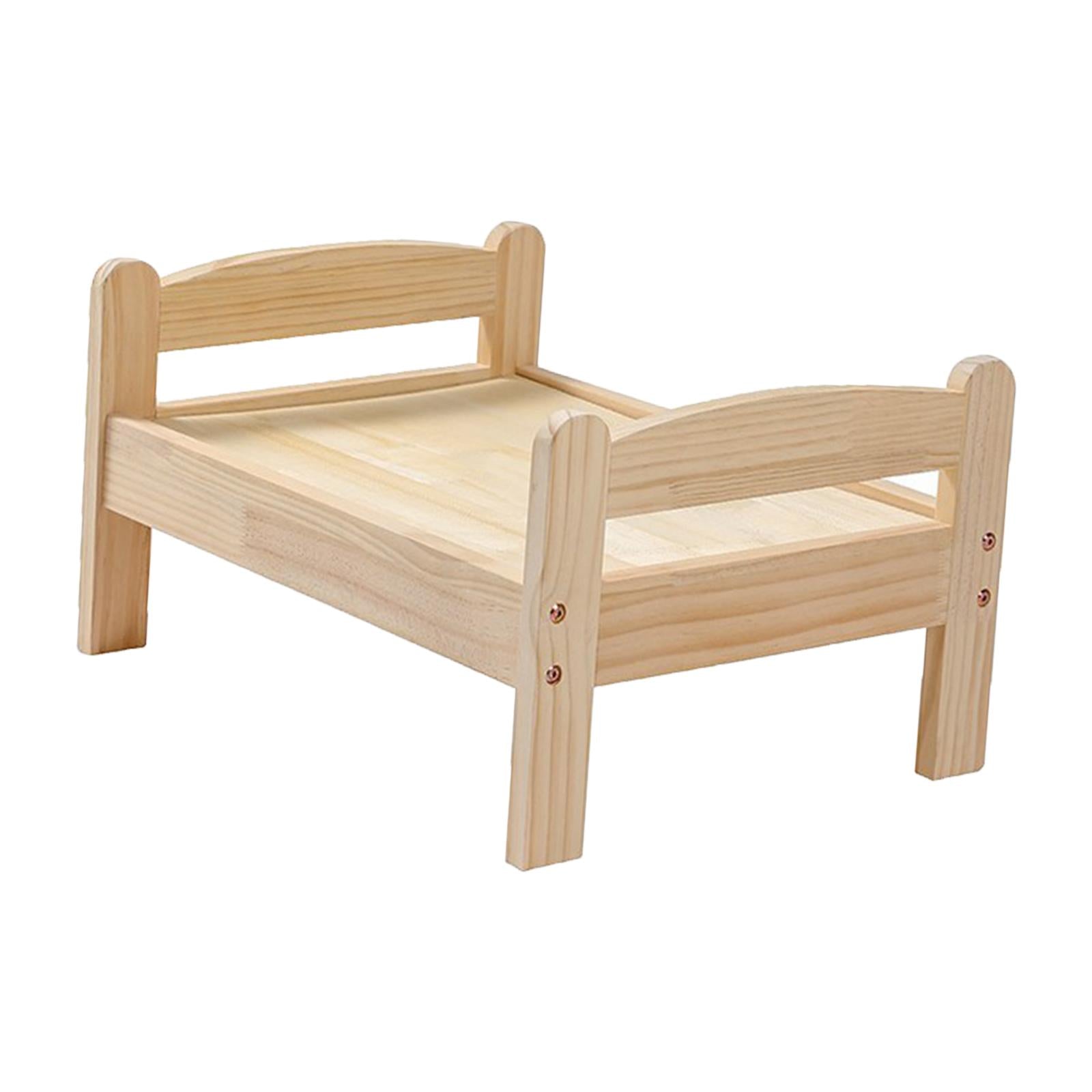 Pet Cat Bed， Small Dog Bed Puppy Kennel Kitten House Wood Winter Elevated Pet Bed Cat Furniture for Indoors and Outdoors Pets Supplies