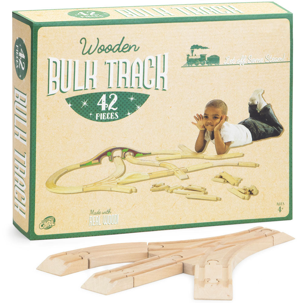 Conductor Carl Wooden Bulk Booster Pack (42 Pieces) Play Train Set