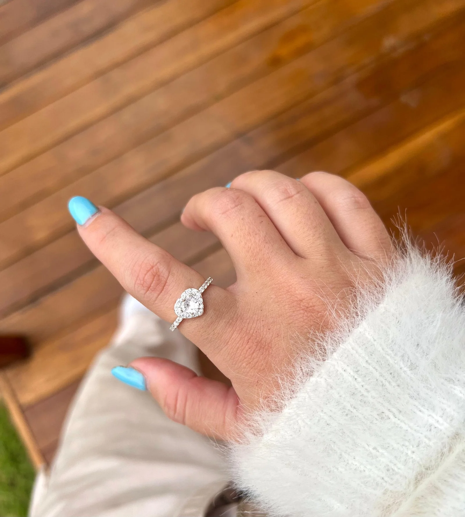 Anel Coração All Cravejado