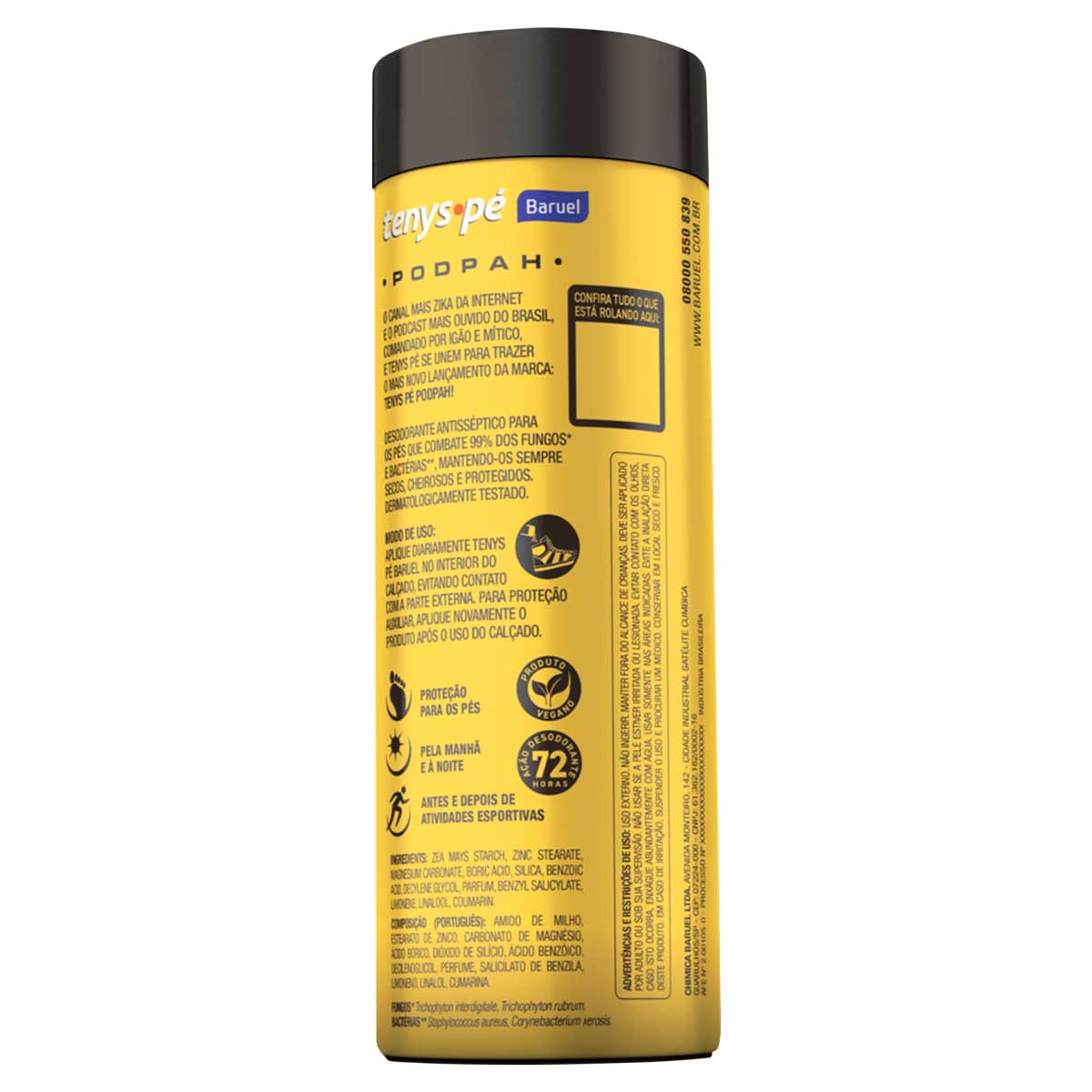 Desodorante em Po para os Pes Antisseptico Tenys Pe Podpah 100g