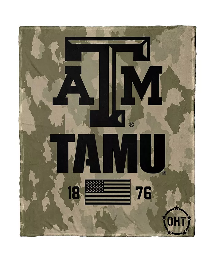 Northwest Company Texas AandM Aggies OHT Military-Inspired Appreciation Silk Throw Blanket