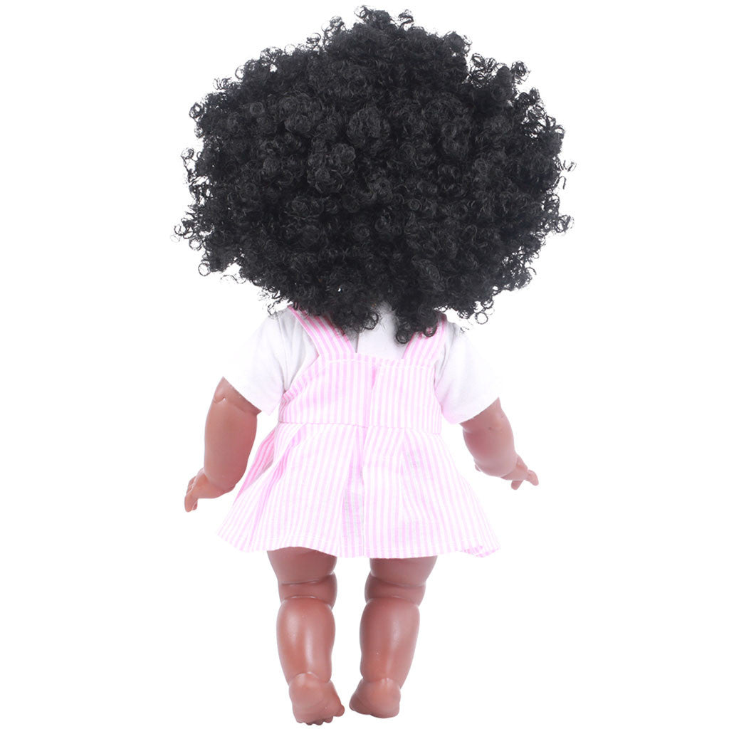 Reborn Baby Dolls Black, African American Realistic Lifelike Girl Dolls 13.8 inch with Headband for Kids 3+