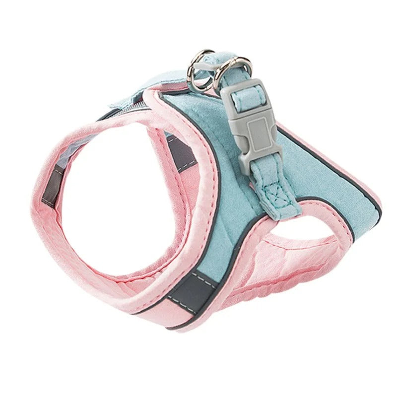 Reflective Cat Harness | Escape-Proof Adjustable Breathable Vest for Safe Outdoor Walks