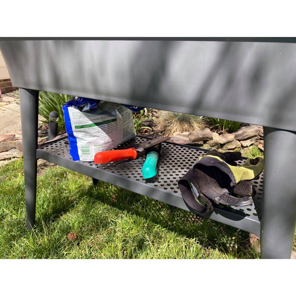 Bosmere English Garden Maxi 32 in. L x 15 in. W x 31-1/2 in. H Self Watering Plastic Raised Garden Bed L770