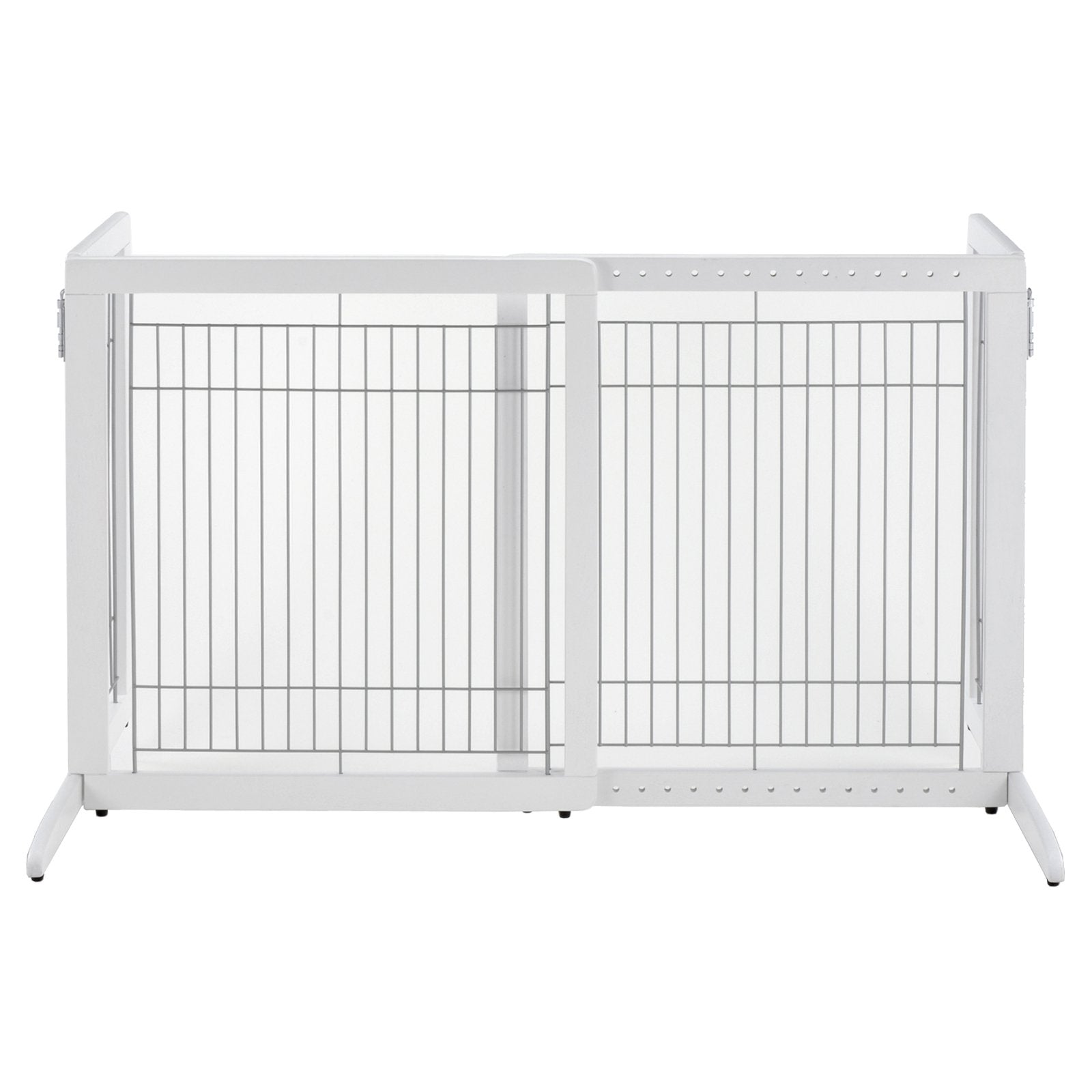 Richell 28 in. Wide High-Small Freestanding Pet Gate HS - Origami White
